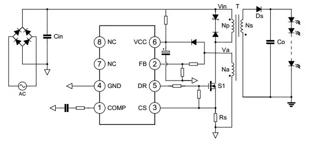 <a href='http://cekoo.cn' class='text_a'>LED恒流驅(qū)動(dòng)電源</a>電路